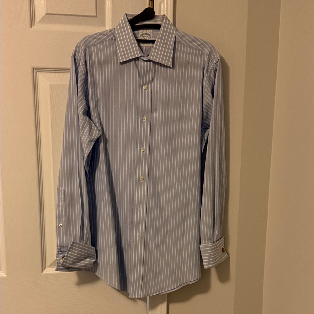 Brooks Brothers Light Blue Striped Dress Shirt